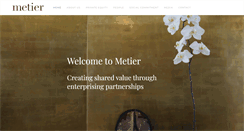 Desktop Screenshot of metier.co.za